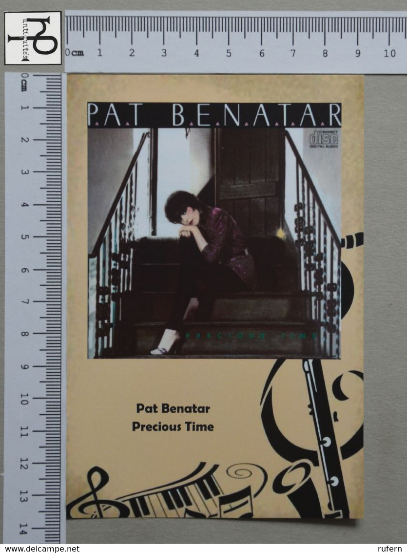 POSTCARD - PAT BENATAR -  LP'S COLLETION -   2 SCANS  - (Nº48309) - Music And Musicians