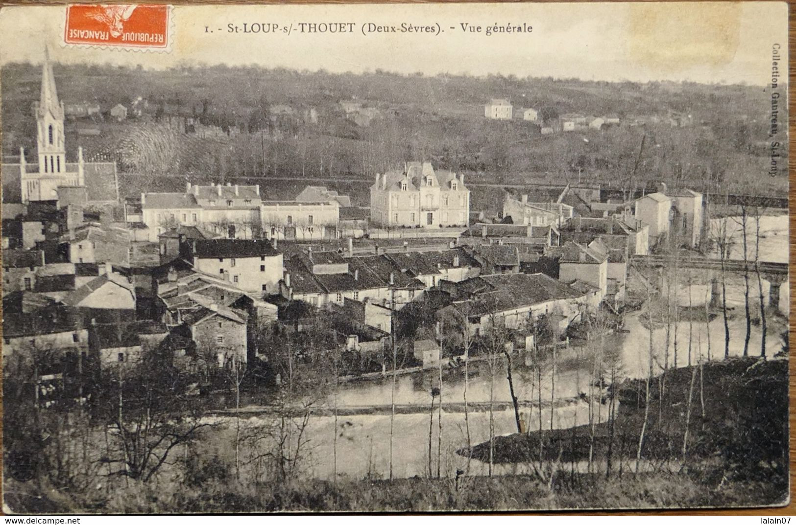 C. P. A. : 79 : SAINT-LOUP SUR THOUET : Vue Générale, Timbre En 1912 - Saint Loup Lamaire