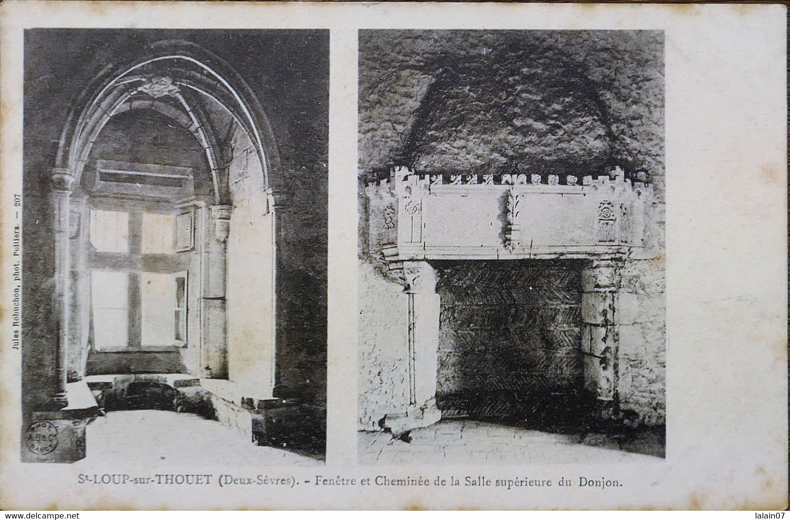 C. P. A. : 79 : SAINT-LOUP SUR THOUET : Fenêtre Et Cheminée De La Salle Supérieure Du Donjon - Saint Loup Lamaire