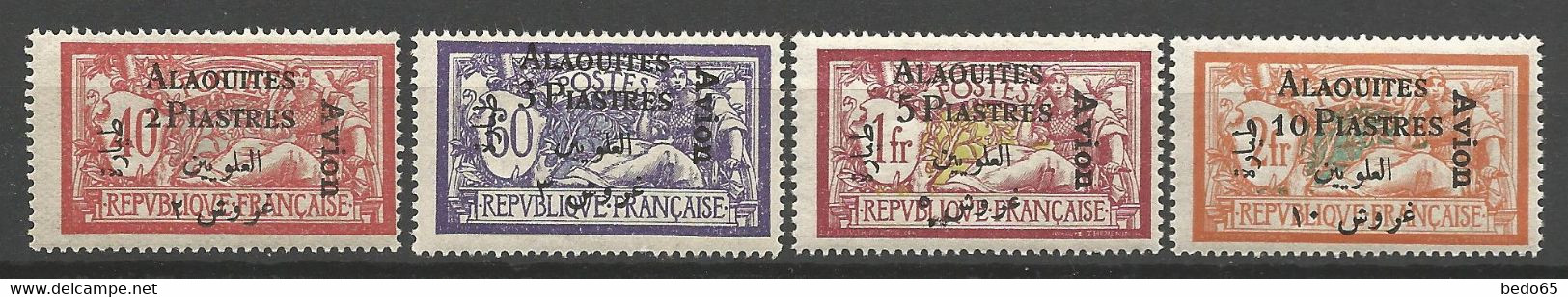 ALAOUITES PA N° 1 à 4 NEUF* LEGERE TRACE DE CHARNIERE  / MH - Unused Stamps