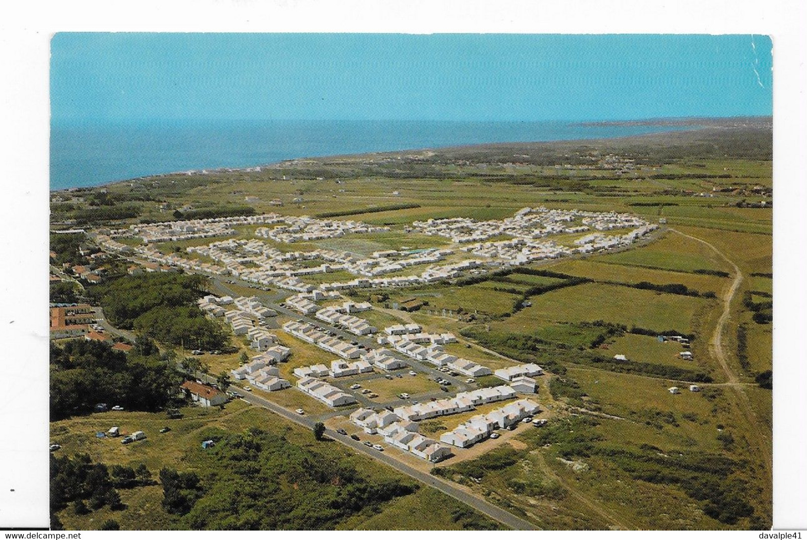 85      BRETIGNOLLES  LES FERMES MARINES  VUE AERIENNE   BON ETAT          2 SCANS - Bretignolles Sur Mer