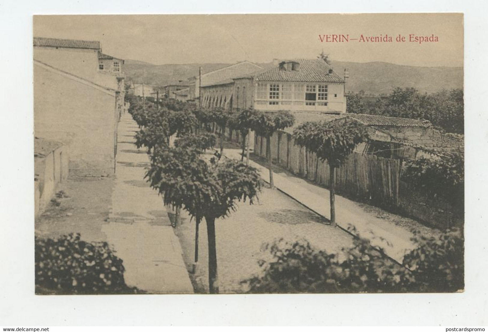 VERIN, Galicia, Orense - Avenida De Espada   ( 2 Scans ) - Orense