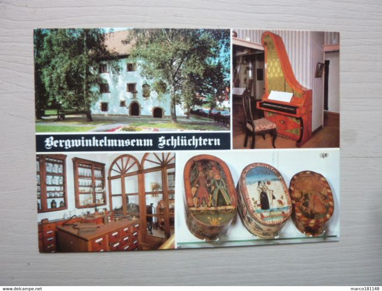 Bergwinkelmuseum - Schlüchtern - Giraffenklavier Um 1820, Apotheke 19. Jh., Spanschachteln - Schlüchtern