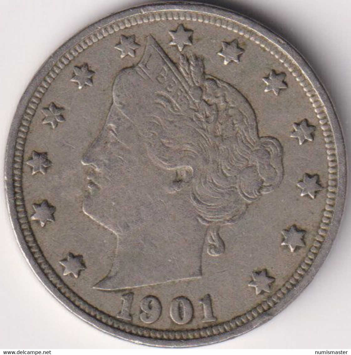 1901 , LIBERTY NICKEL - 1883-1913: Liberty