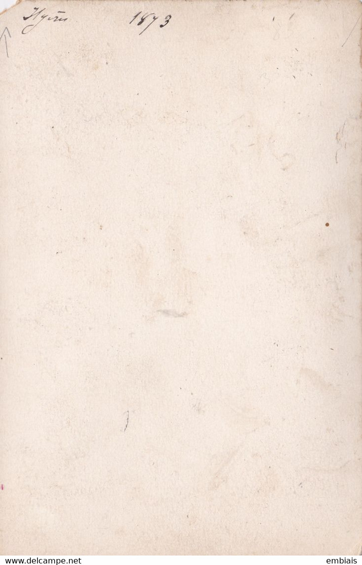 HYERES 1873  - Photo Originale  - Format Cabinet XIXe - Antiche (ante 1900)