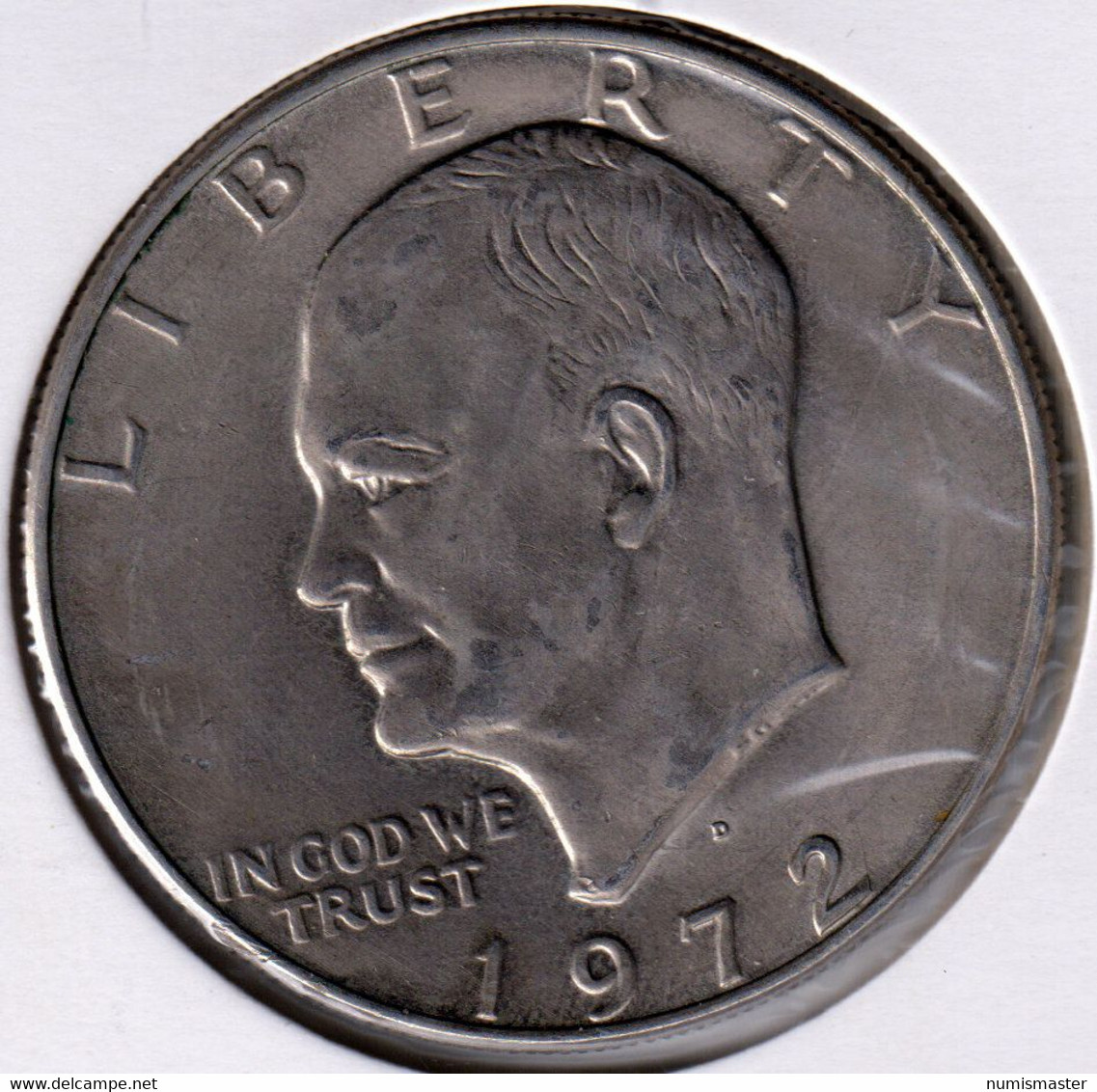 1972 D , EISENHOWER DOLLAR - 1971-1978: Eisenhower