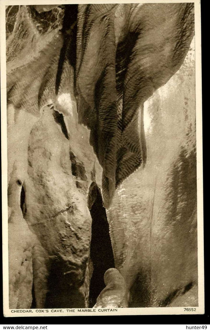 Cheddar Cox's Cave The Marble Curtain Photochrom - Cheddar