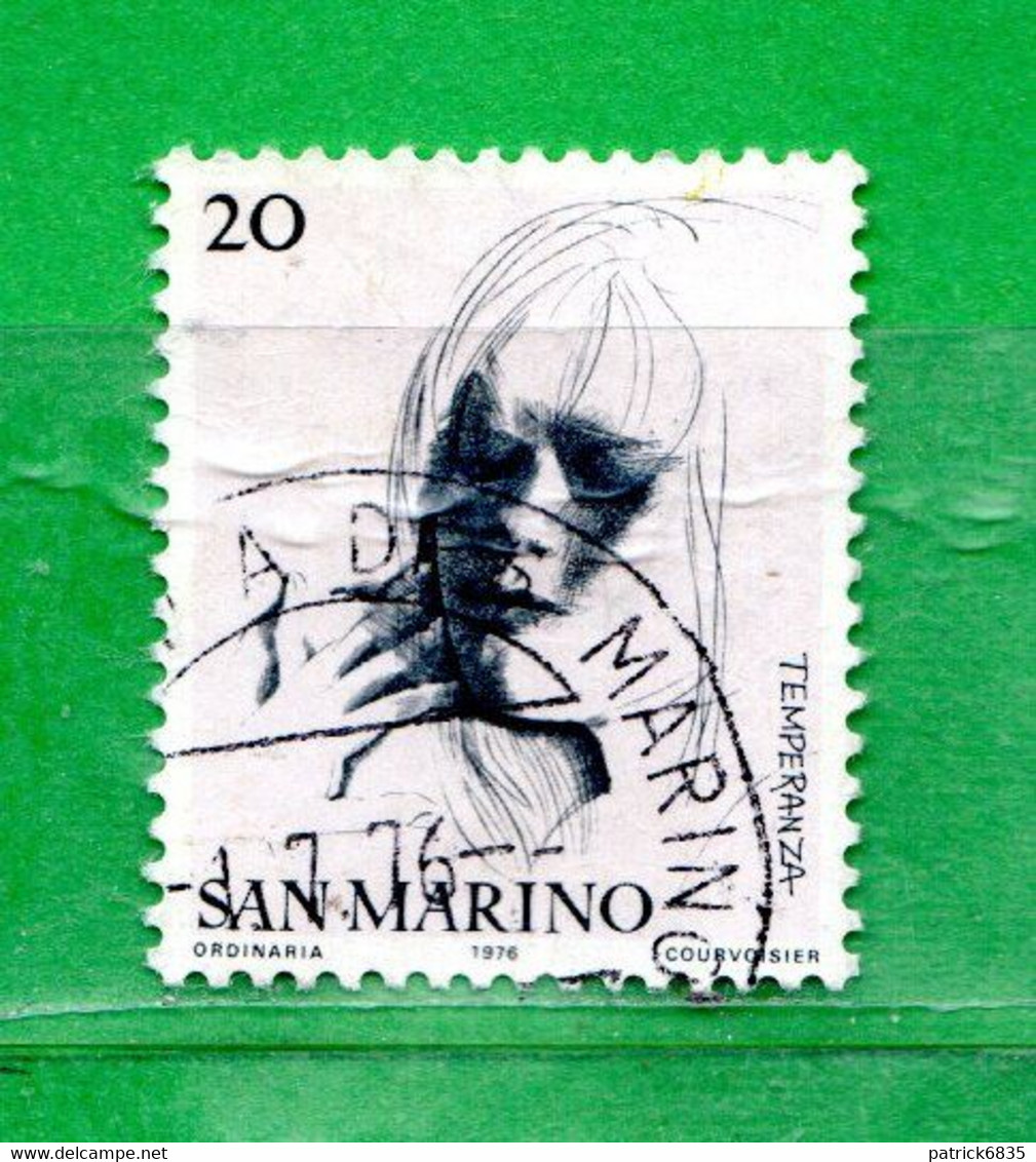 San.Marino ° - 1976 -  Le Virtù Civili. Lire 20. Unif. 954. - Gebraucht