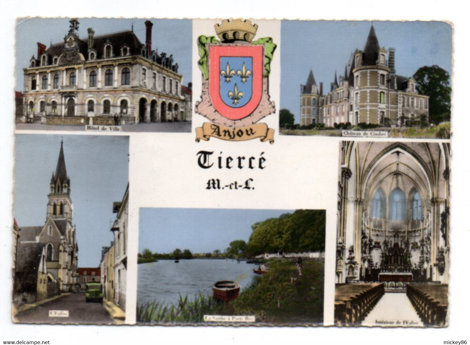 TIERCE --1962--  Multivues  ( Blason )......timbre.....cachet.....................à Saisir - Tierce