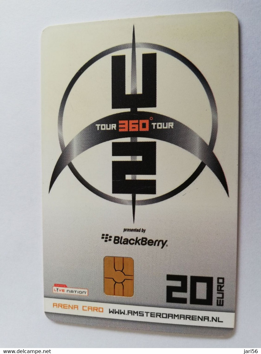 NETHERLANDS CHIPCARD €20,- ARENA CARD / U2 / 360 TOUR     /MUSIC   - USED CARD  ** 9460** - Publiques