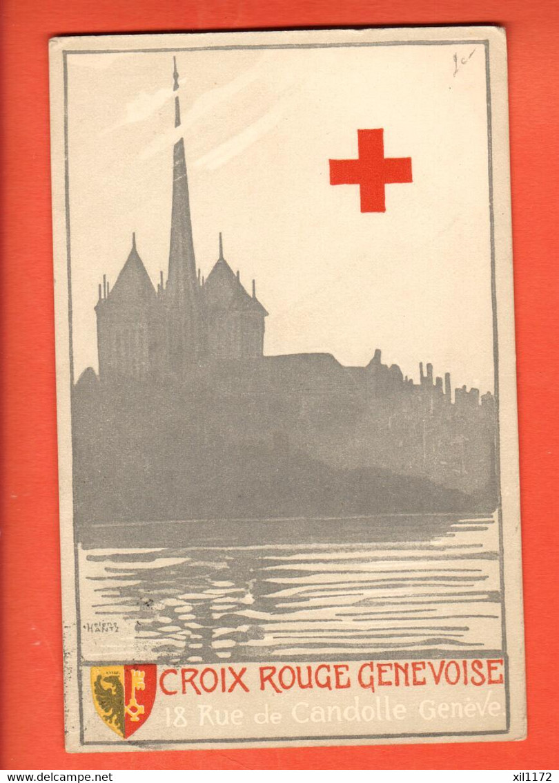 ZMT-20  Litho Croix-Rouge Genevoise  Circulé De GEnève Vers Paris. - Croix-Rouge