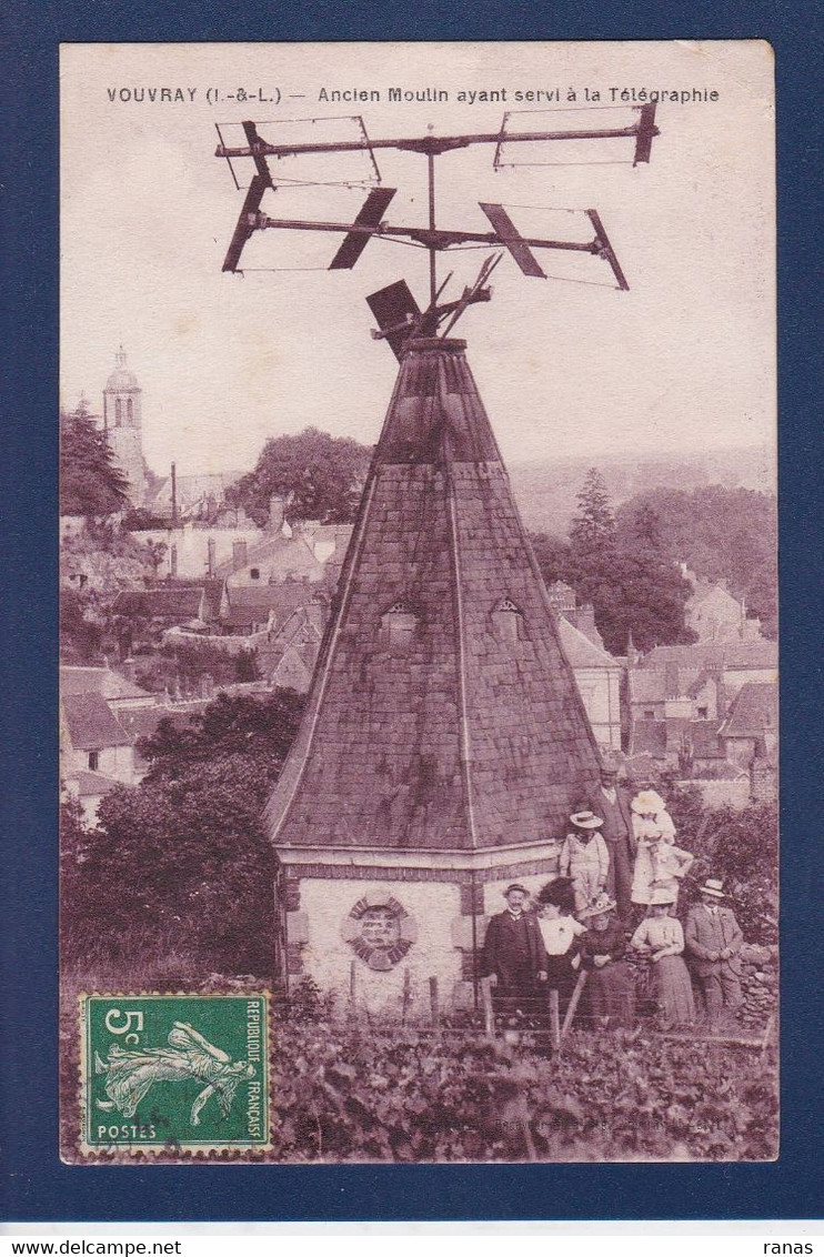 CPA [37] Indre Et Loire > Vouvray Ancien Moulin TSF Télégraphie - Vouvray