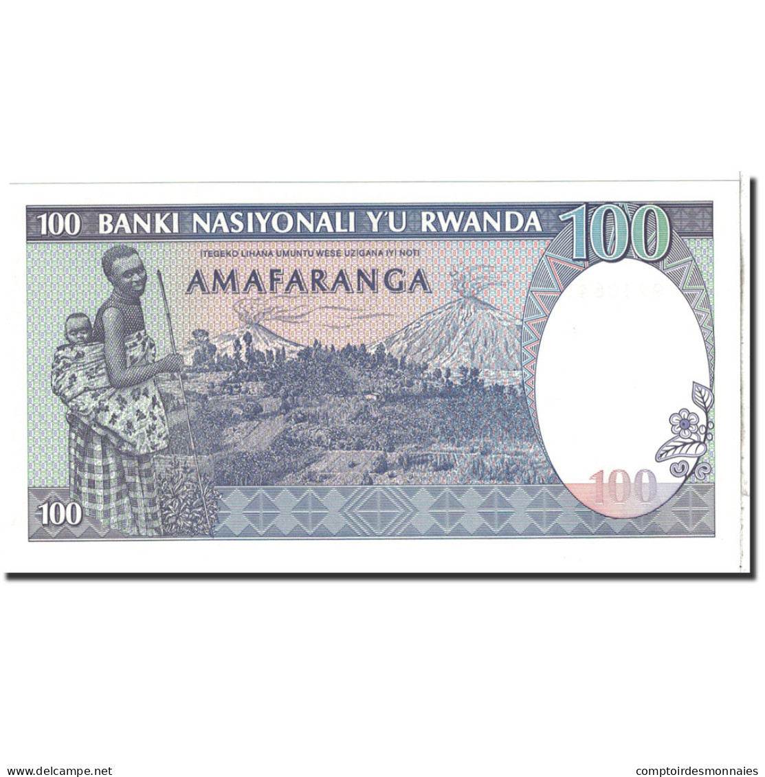 Billet, Rwanda, 100 Francs, 1989, 1989-04-24, KM:19, NEUF - Rwanda