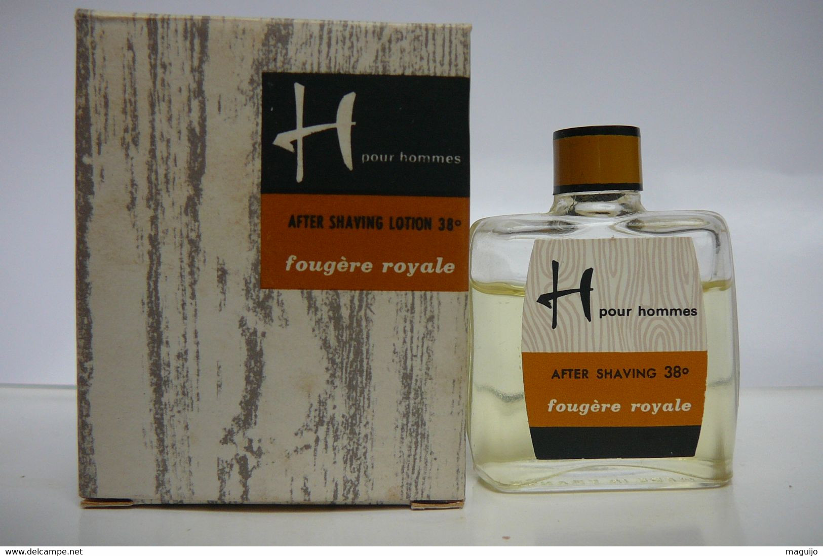 H Pour Hommes " FOUGERE ROYALE" AFTER SHAVING LOTION 38 ° 6 ML LIRE ET VOIR!! - Miniaturen Herrendüfte (mit Verpackung)