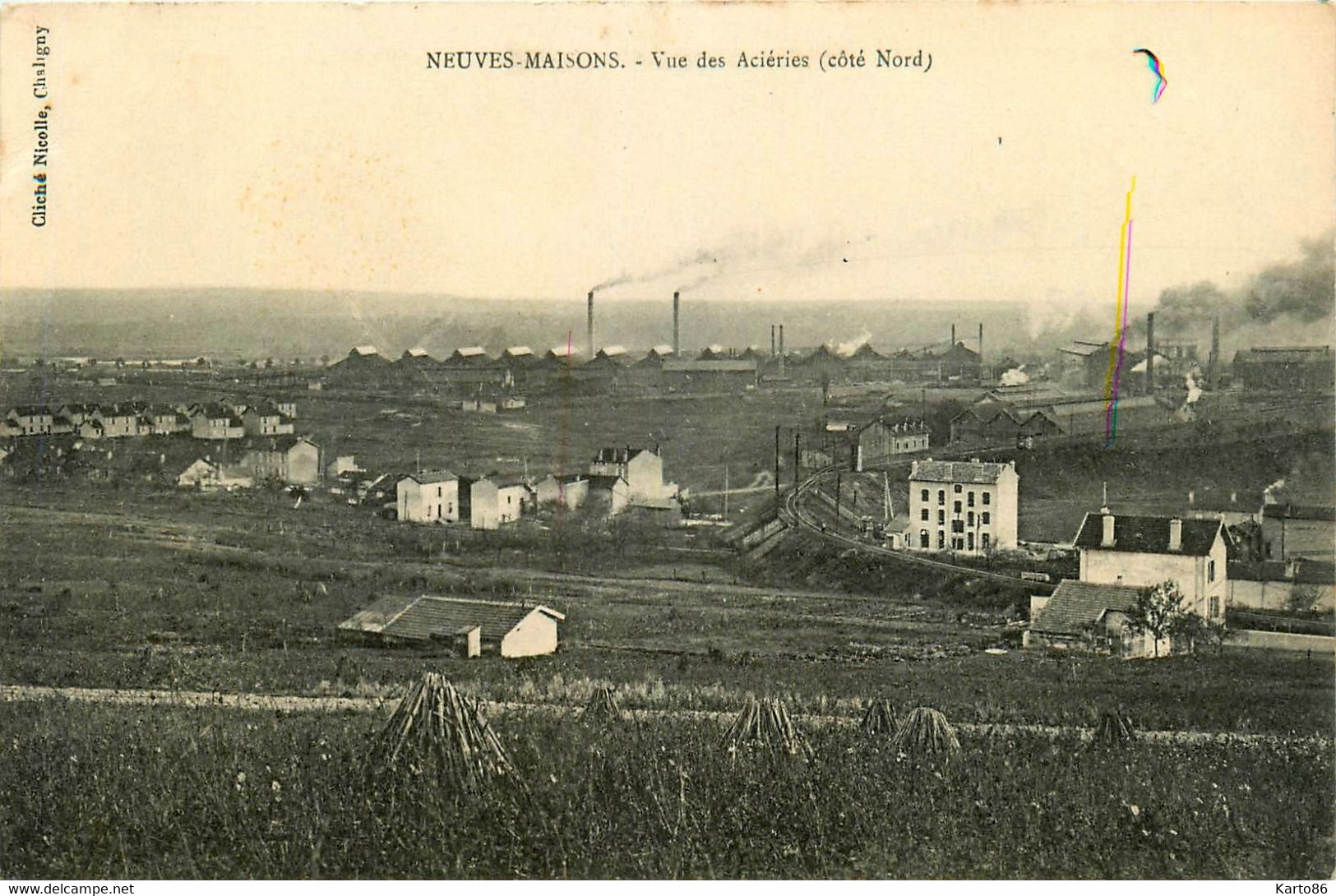 Neuves Maisons * La Vue Des Aciéries , Côté Nord * Usine Industrie Acier * Panorama - Neuves Maisons