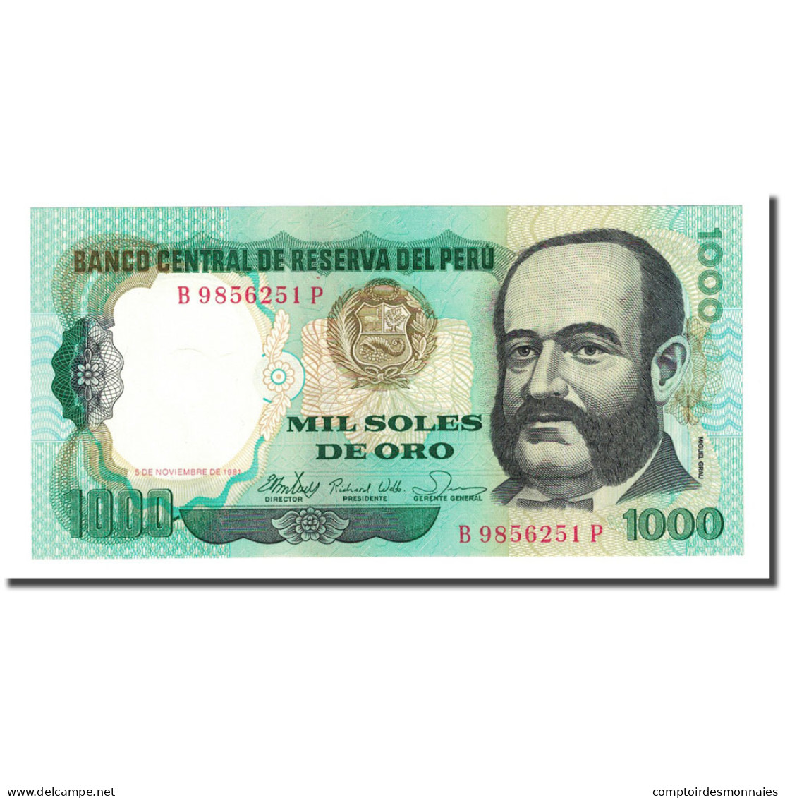 Billet, Pérou, 1000 Soles De Oro, 1981-11-05, KM:122a, NEUF - Pérou