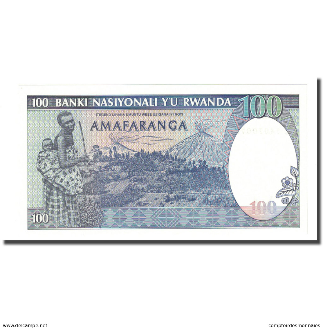 Billet, Rwanda, 100 Francs, 1989-04-24, KM:19, NEUF - Rwanda