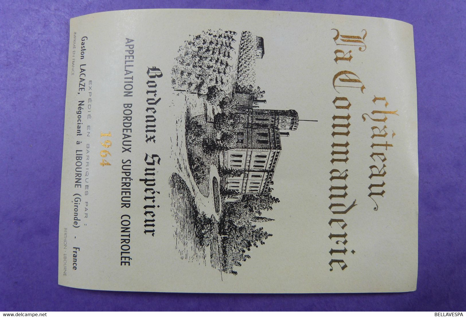 Wijn Vin  NOS Lot X 19  étiquette De Vin-wine Label France -sixties Seventies - Other & Unclassified