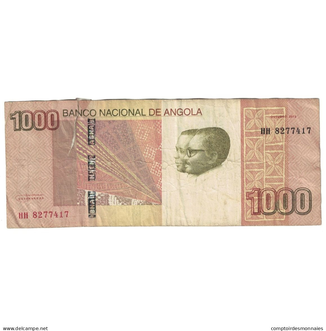 Billet, Angola, 500 Kwanzas, 2012, 2012-10, KM:155, B - Angola