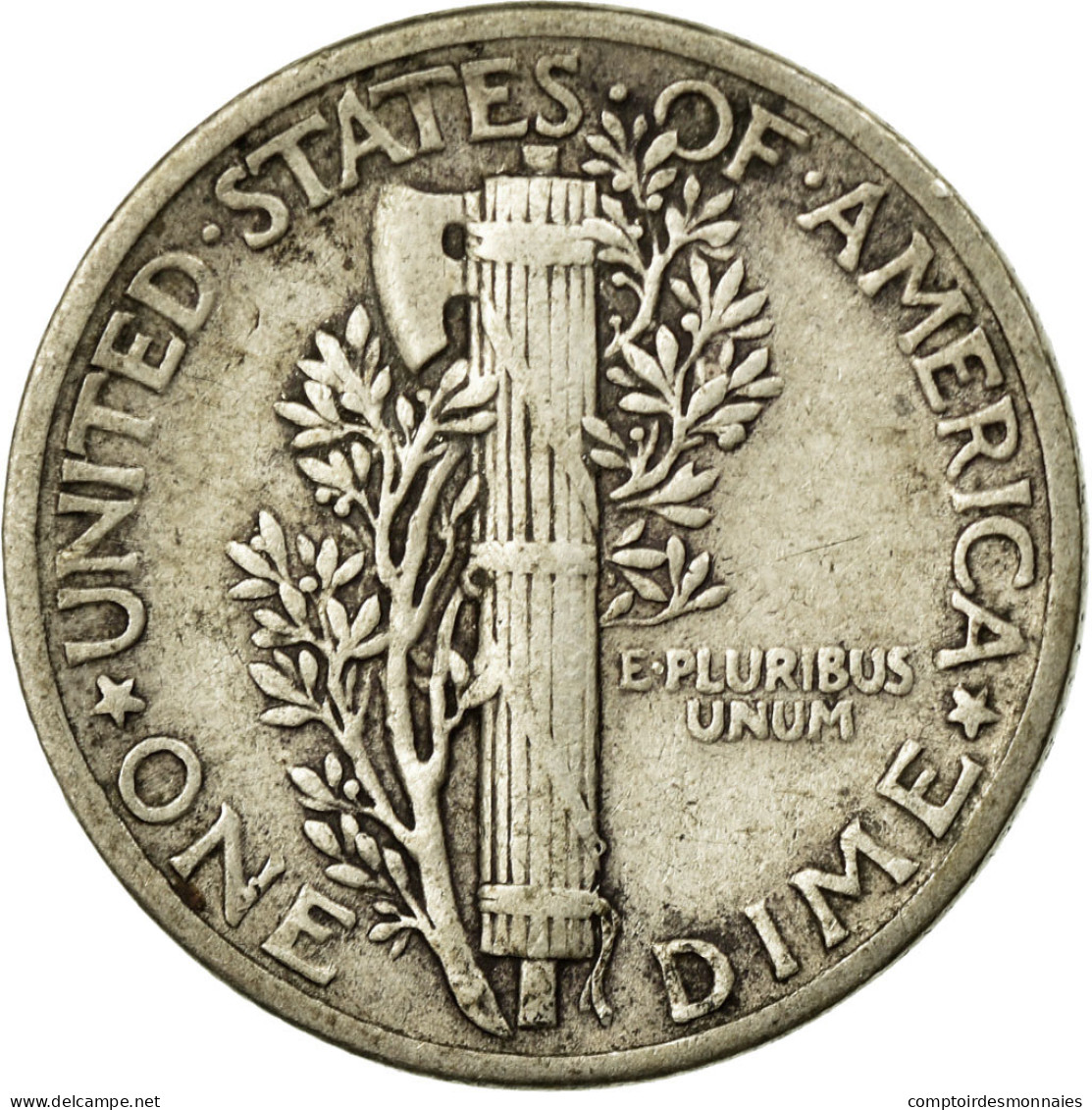 Monnaie, États-Unis, Mercury Dime, Dime, 1941, U.S. Mint, Philadelphie, TB - 1916-1945: Mercury