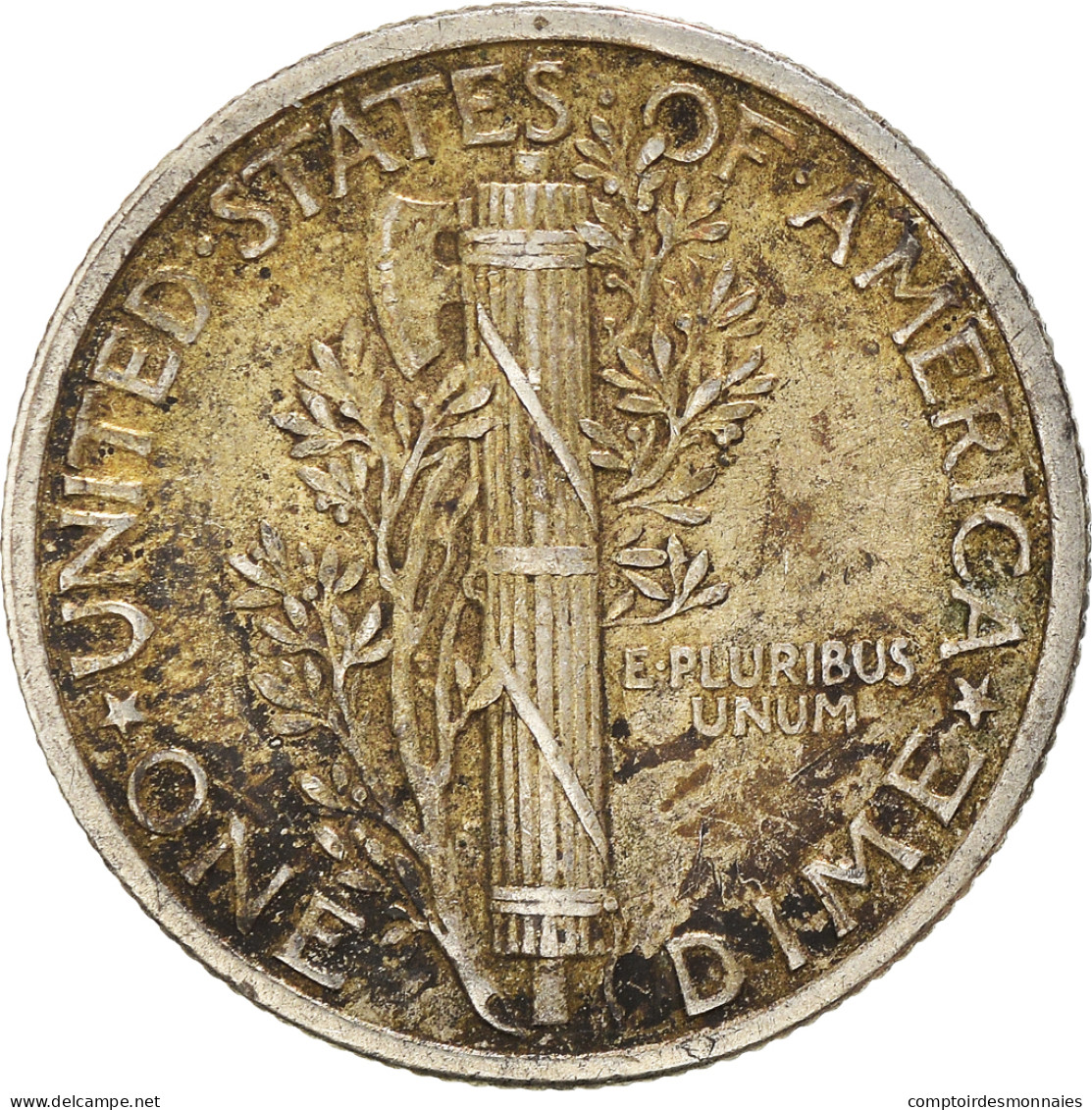 Monnaie, États-Unis, Mercury Dime, Dime, 1941, Philadelphie, TTB, Argent - 1916-1945: Mercury