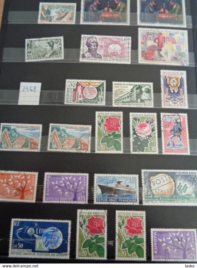 ALBUM TIMBRES FRANCE - VATICAN - PALESTINE - PAYS BAS - ALLEMAGNE - MONACO - TUNISIE - ALGERIE - oblitérés ou non