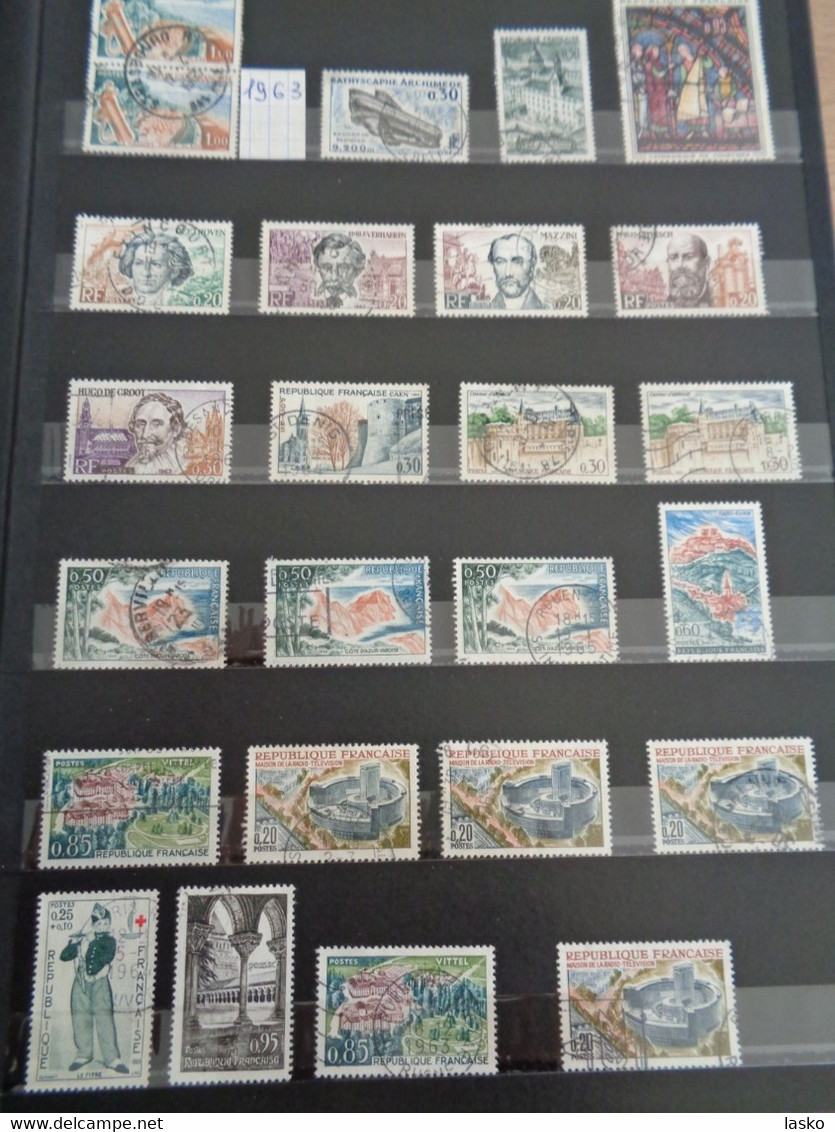 ALBUM TIMBRES FRANCE - VATICAN - PALESTINE - PAYS BAS - ALLEMAGNE - MONACO - TUNISIE - ALGERIE - oblitérés ou non