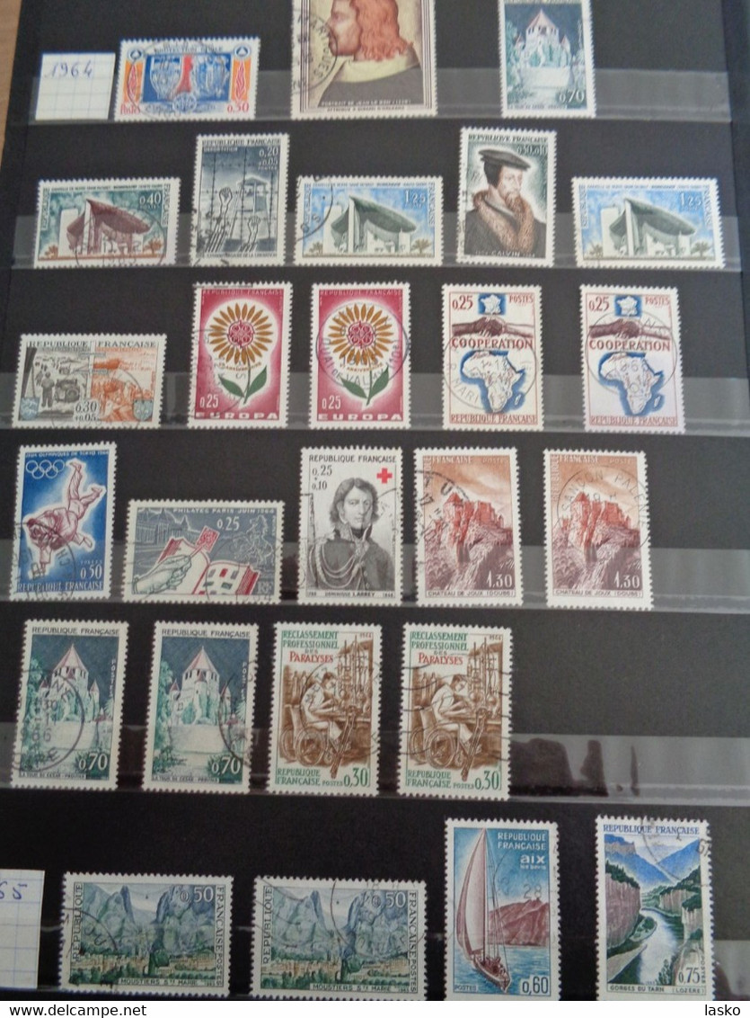 ALBUM TIMBRES FRANCE - VATICAN - PALESTINE - PAYS BAS - ALLEMAGNE - MONACO - TUNISIE - ALGERIE - oblitérés ou non