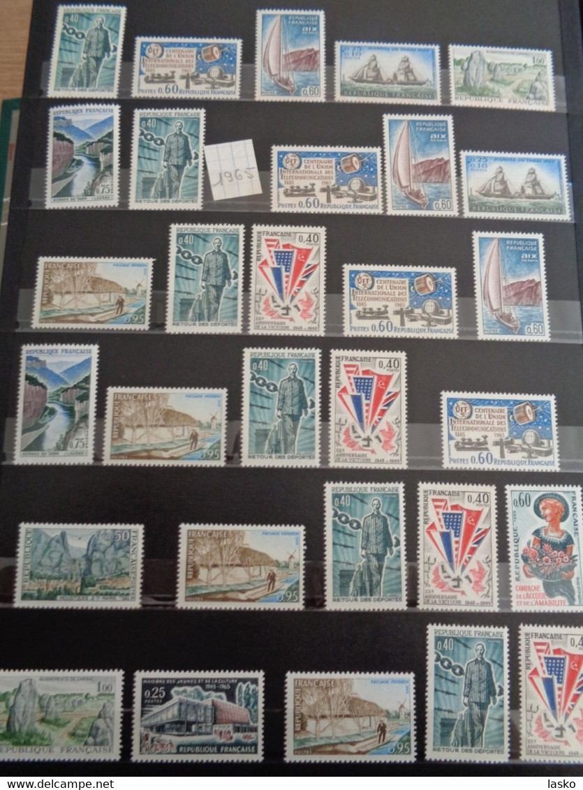 ALBUM TIMBRES FRANCE - VATICAN - PALESTINE - PAYS BAS - ALLEMAGNE - MONACO - TUNISIE - ALGERIE - oblitérés ou non