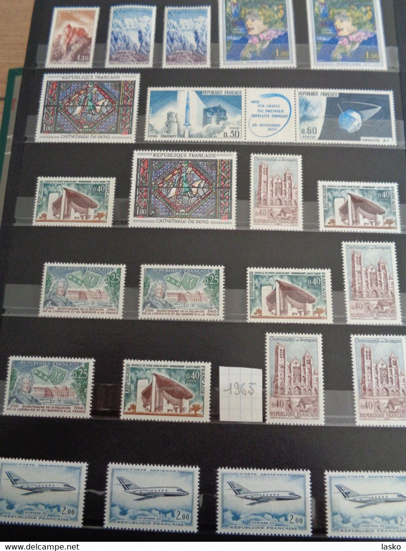 ALBUM TIMBRES FRANCE - VATICAN - PALESTINE - PAYS BAS - ALLEMAGNE - MONACO - TUNISIE - ALGERIE - oblitérés ou non