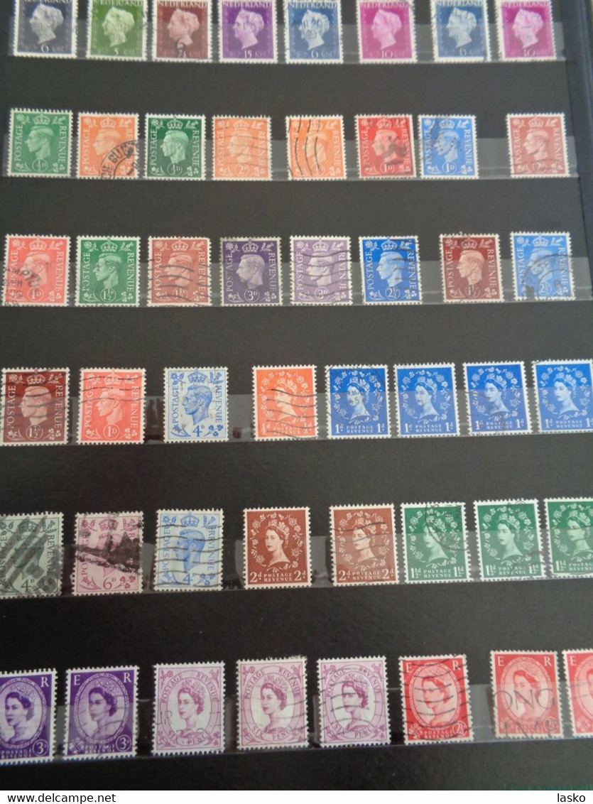 ALBUM TIMBRES FRANCE - VATICAN - PALESTINE - PAYS BAS - ALLEMAGNE - MONACO - TUNISIE - ALGERIE - oblitérés ou non