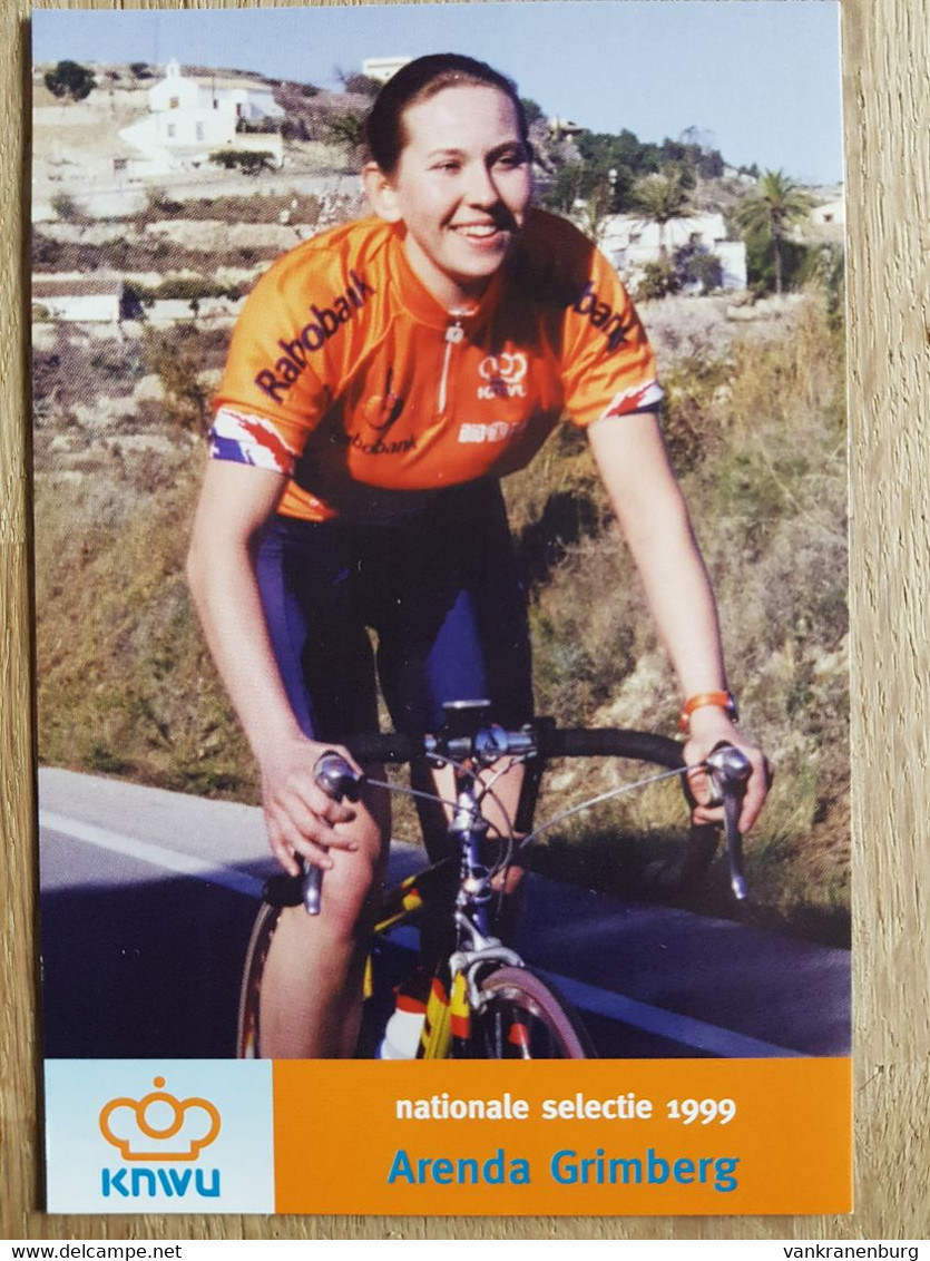 Card Arenda Grimberg - National Team Women KNWU - 1999 - Cycling - Cyclisme - Ciclismo - Wielrennen - Cyclisme