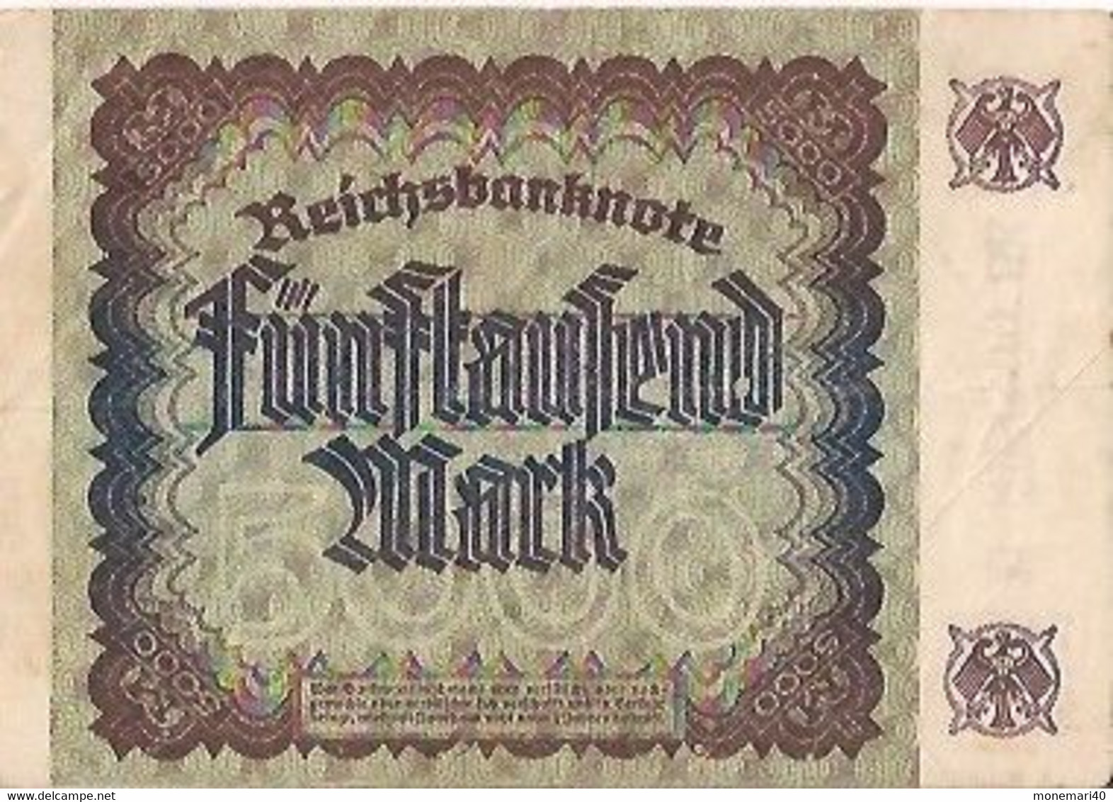 ALLEMAGNE 5000 MARK - U 338300 BK - REICHSBANKNOTE - 2 DÉCEMBRE 1922 - 5000 Mark