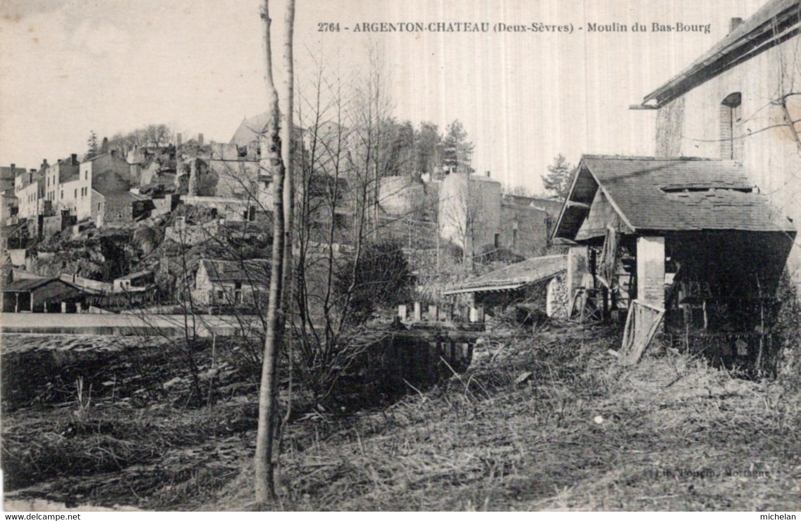 CPA   79    ARGENTON-CHATEAU---MOULIN DU BAS-BOURG - Argenton Chateau