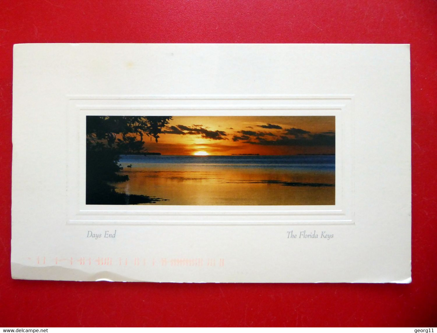 Key West Florida - Sonnenuntergang - Sonderformat Ca. 22 X 13,5 Cm - Key West & The Keys