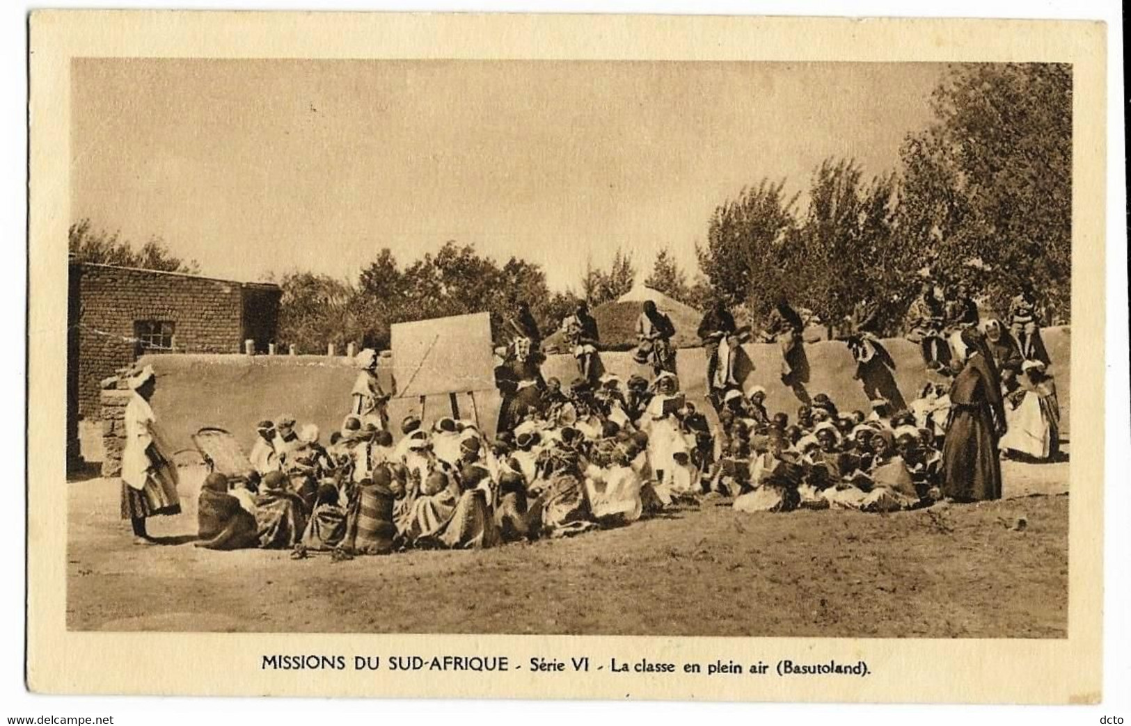 BASUTOLAND La Classe En Plein Air Missions Du Sud-Afrique, Envoi 1952 - Lesotho