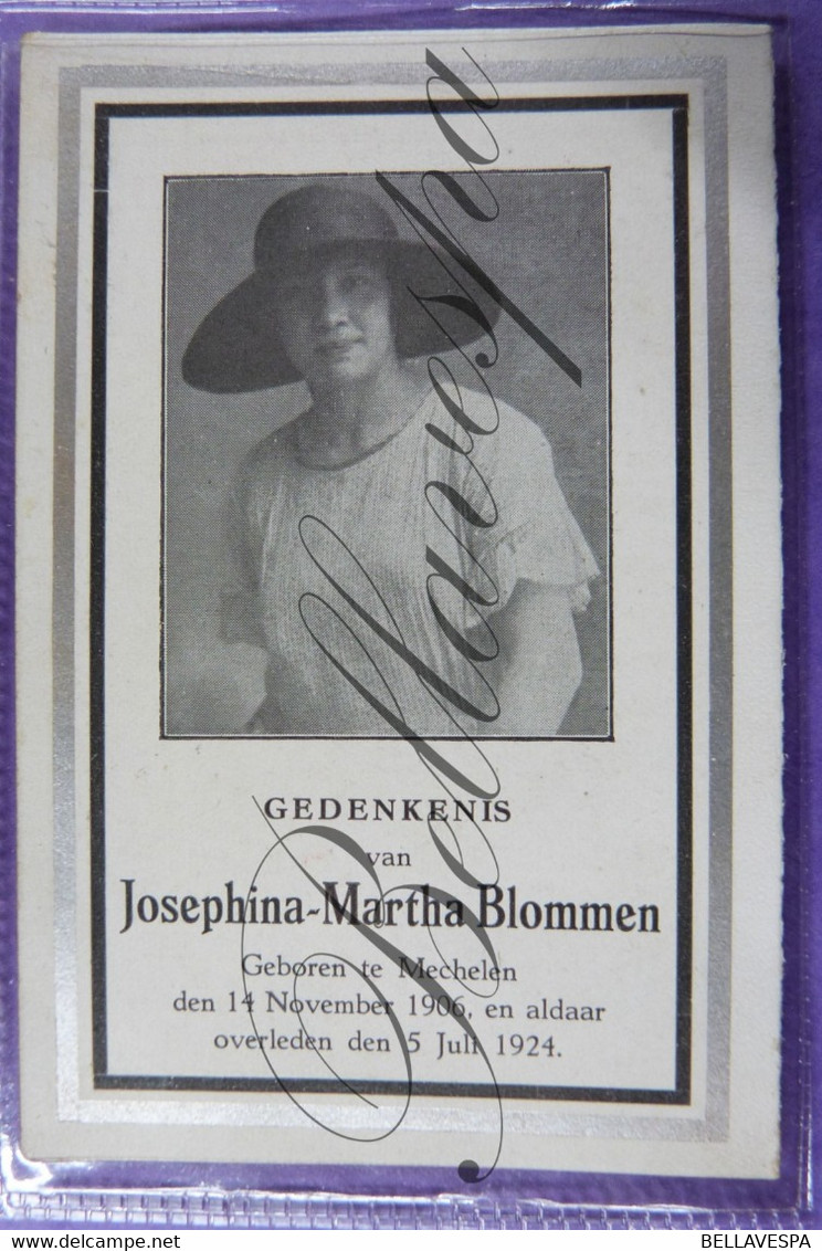 Josephina BLOMMEN Mechelen 1906-1924 - Andachtsbilder