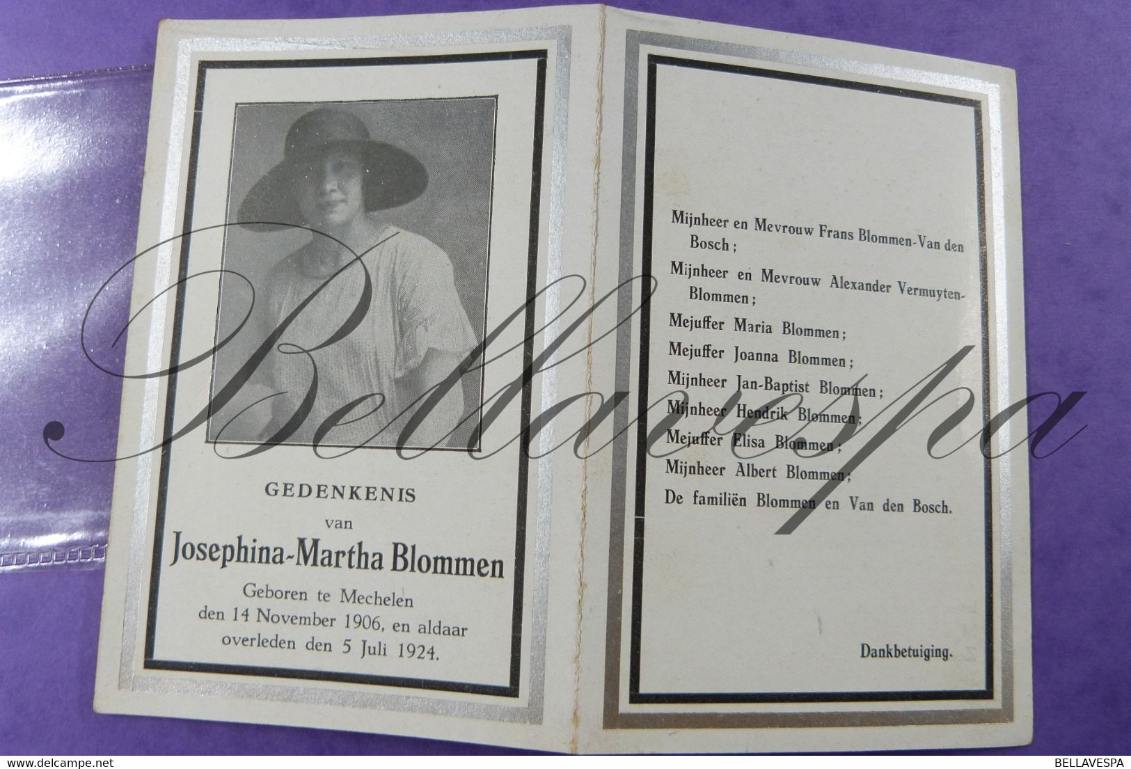 Josephina BLOMMEN Mechelen 1906-1924 - Andachtsbilder