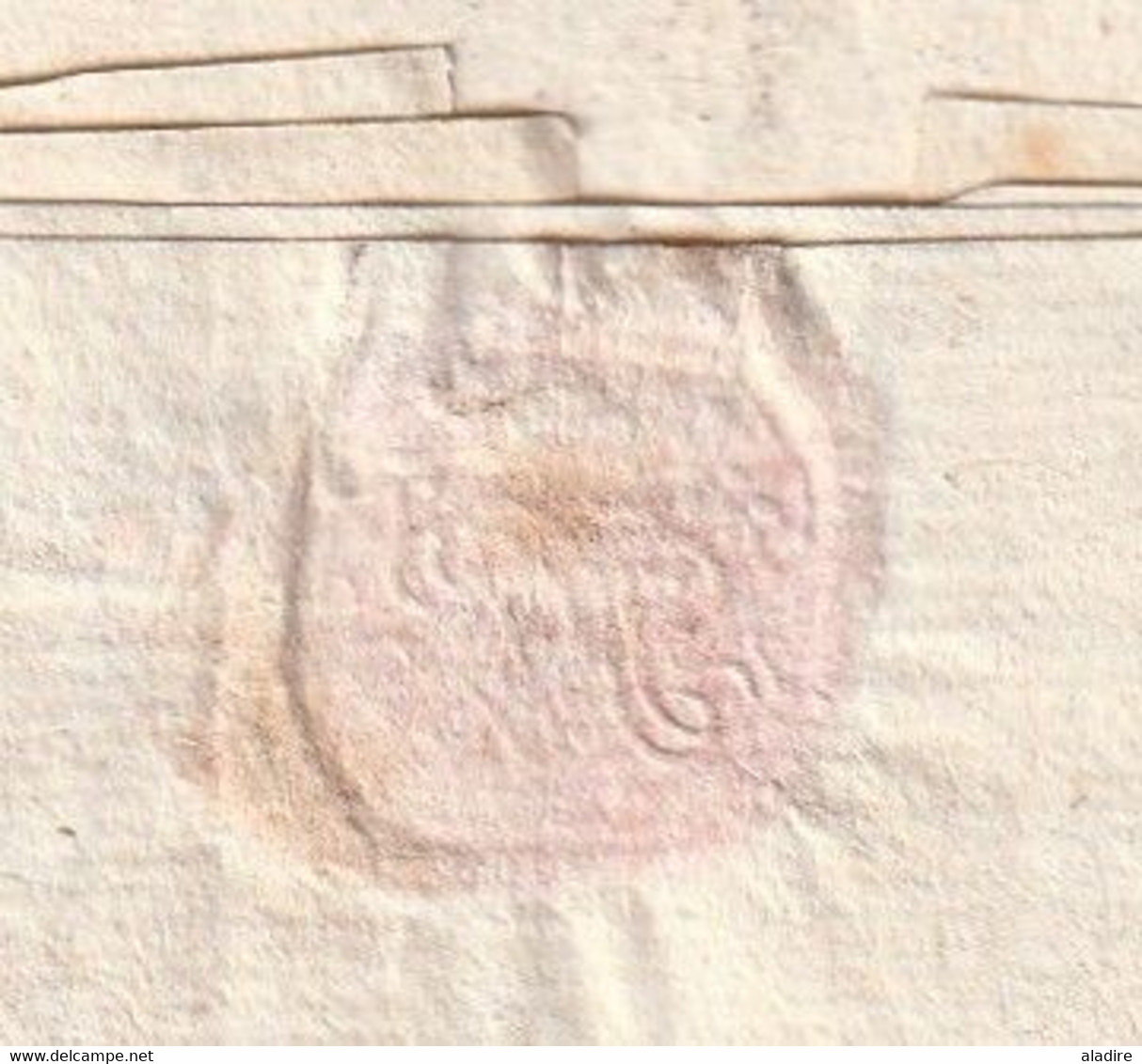 1726 - Marque Postale DELYON - 31 X 4 Mm - Sur Lettre Pliée Avec Correspondance De Lyon Vers Nancy - 1701-1800: Precursors XVIII