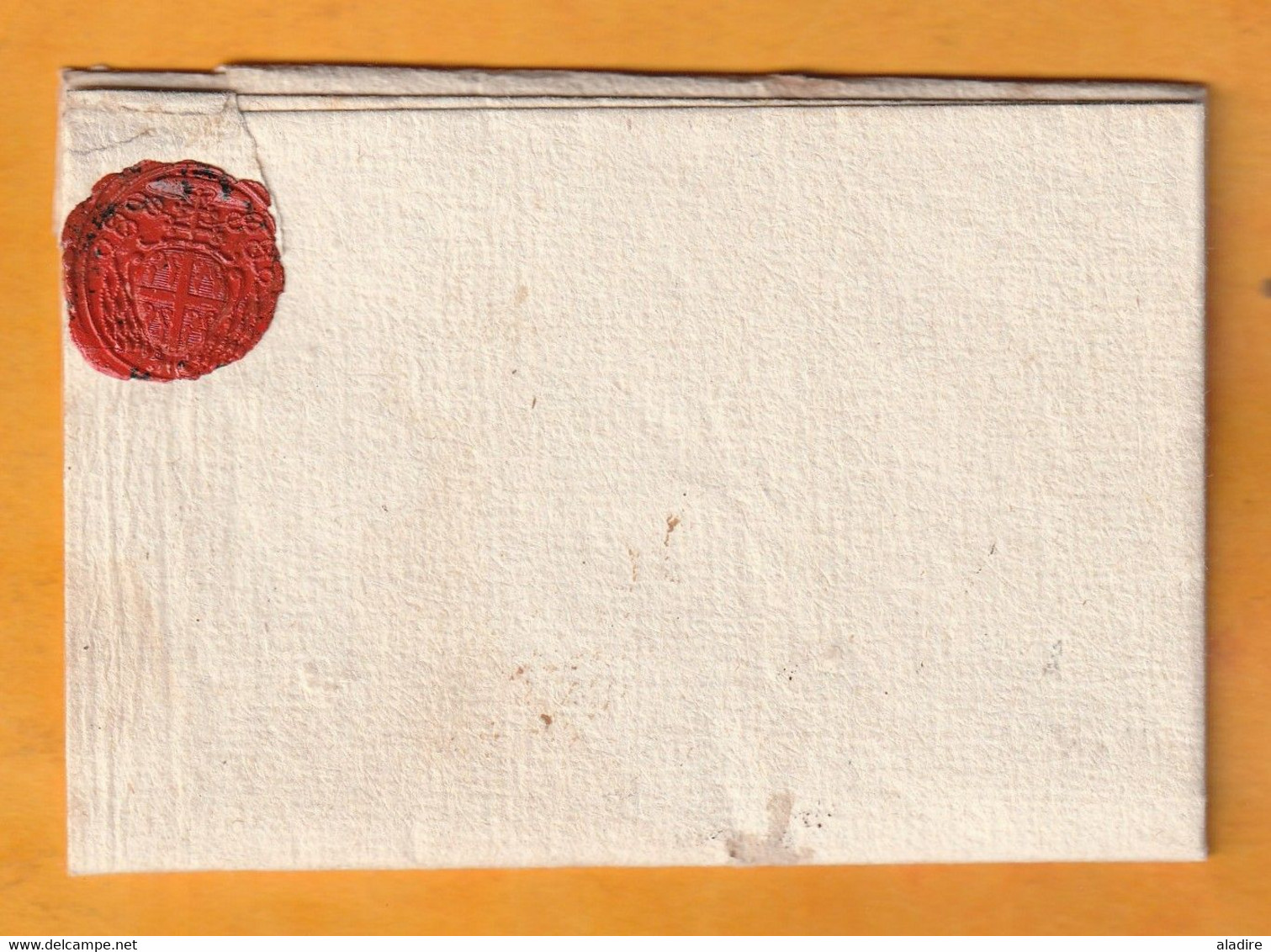 1768  - Marque Postale SENS - 12 X 4 Mm - Sur Lettre Pliée Avec Correspondance Vers Melun, Seine Et Marne - 1701-1800: Precursors XVIII