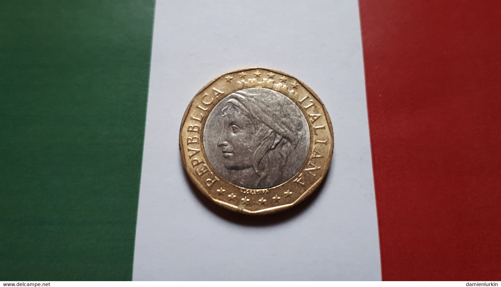 ITALIE ITALIA ITALY 1000 LIRE 1997 PREMIERE FRAPPE AVEC ERREUR DE CARTE ANCIENNE ALLEMAGNE (ALLEMAGNE NON REUNIFIEE) ! - 1 000 Lire