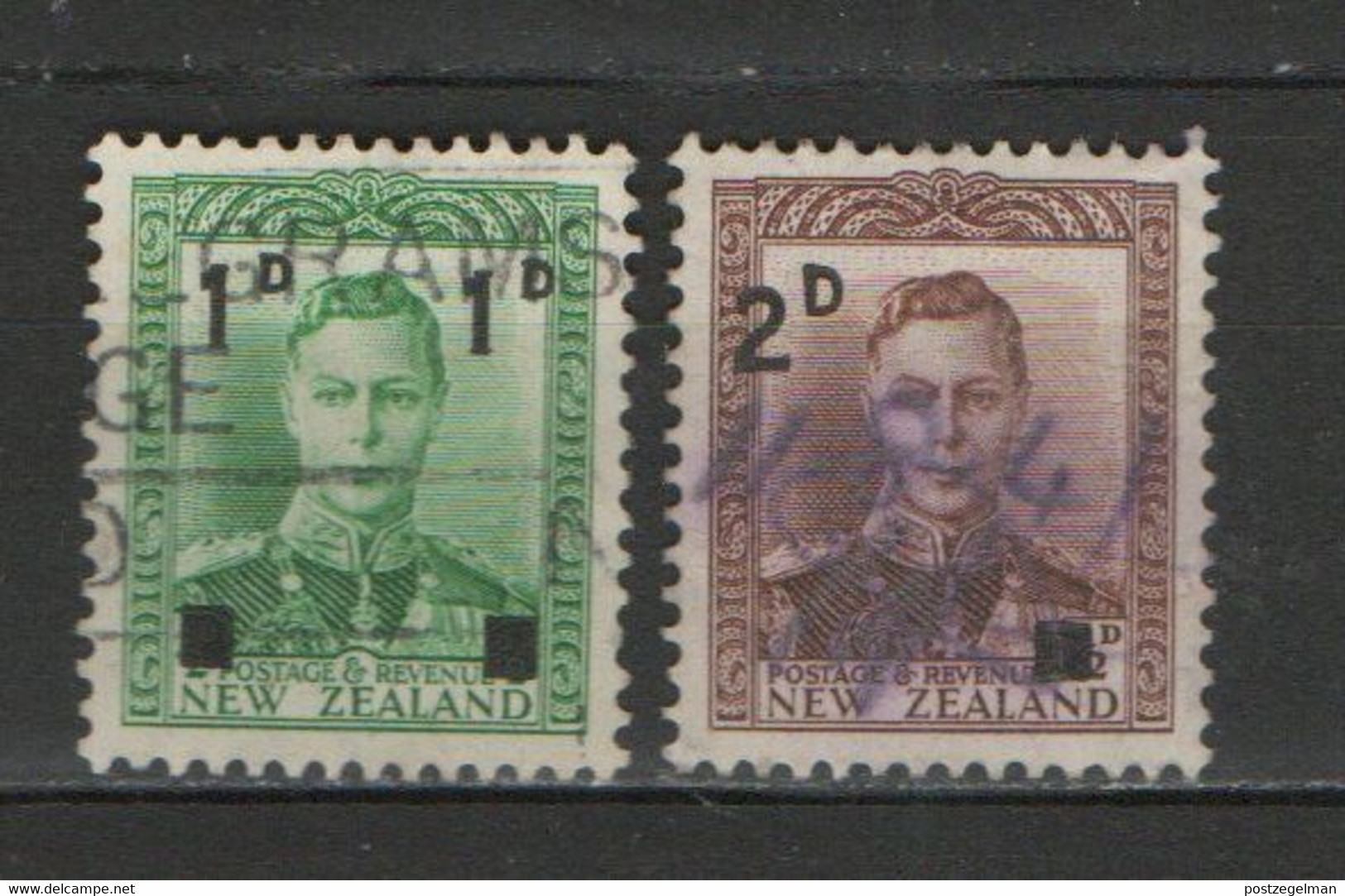 NEW ZEALAND, 1941,  Used Stamp(s),  George VI - Overprints,  SG628-629, Scannr: #11007, - Used Stamps