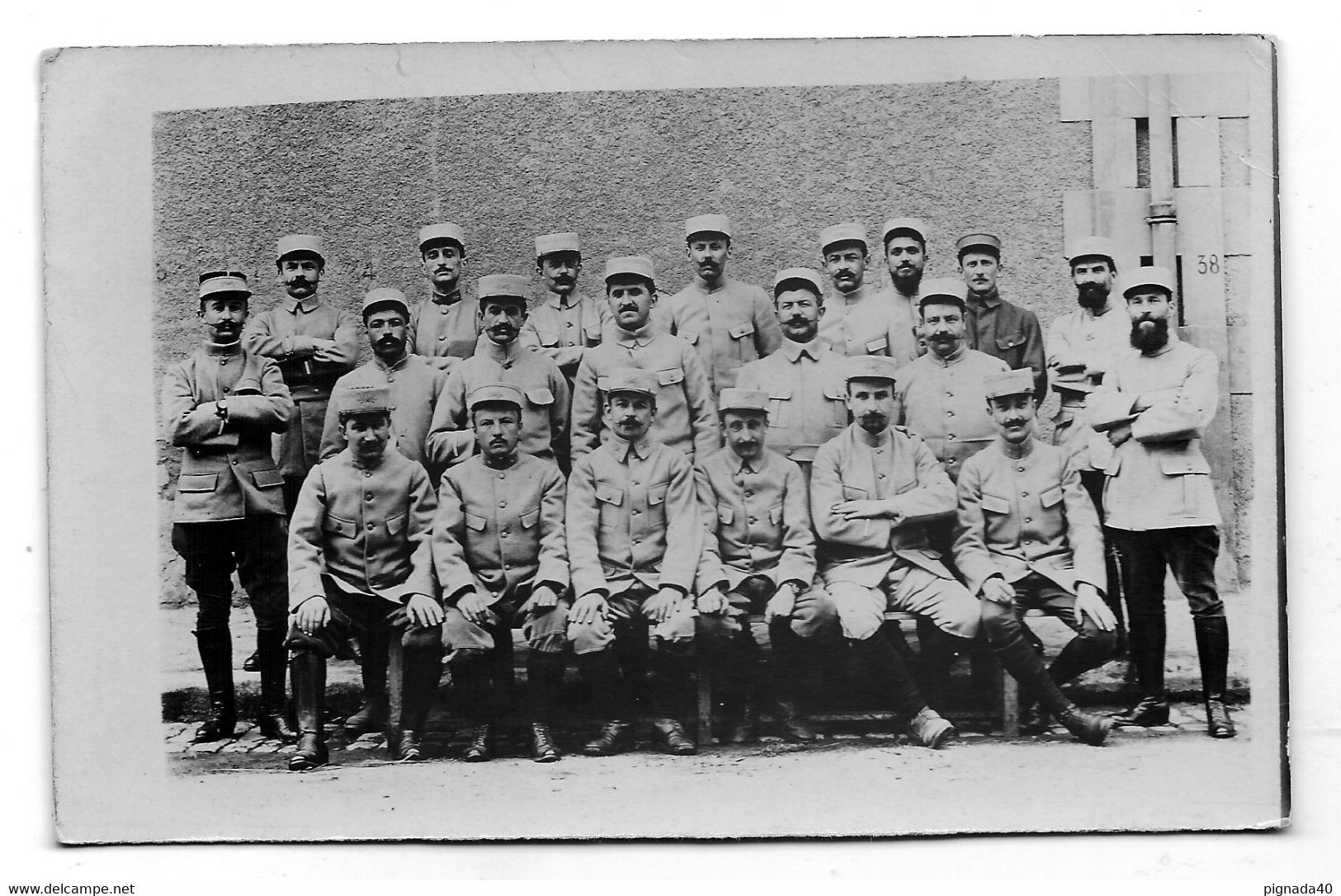 Cpa, Guerre, Groupe Militaire, Poilus,  Dos écrit 22 Juin 1916, Militaire Belge? - War 1914-18