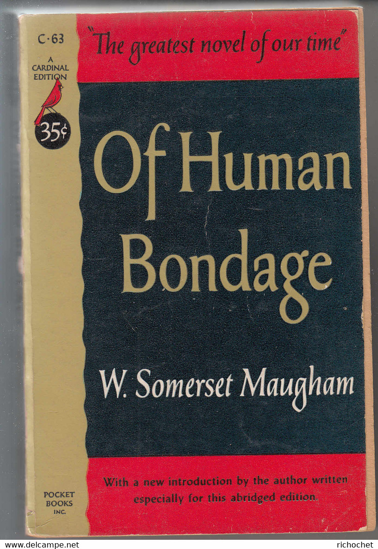 OF HUMAN BONDAGE By W. SOMERSET MAUGHAM - Autres & Non Classés