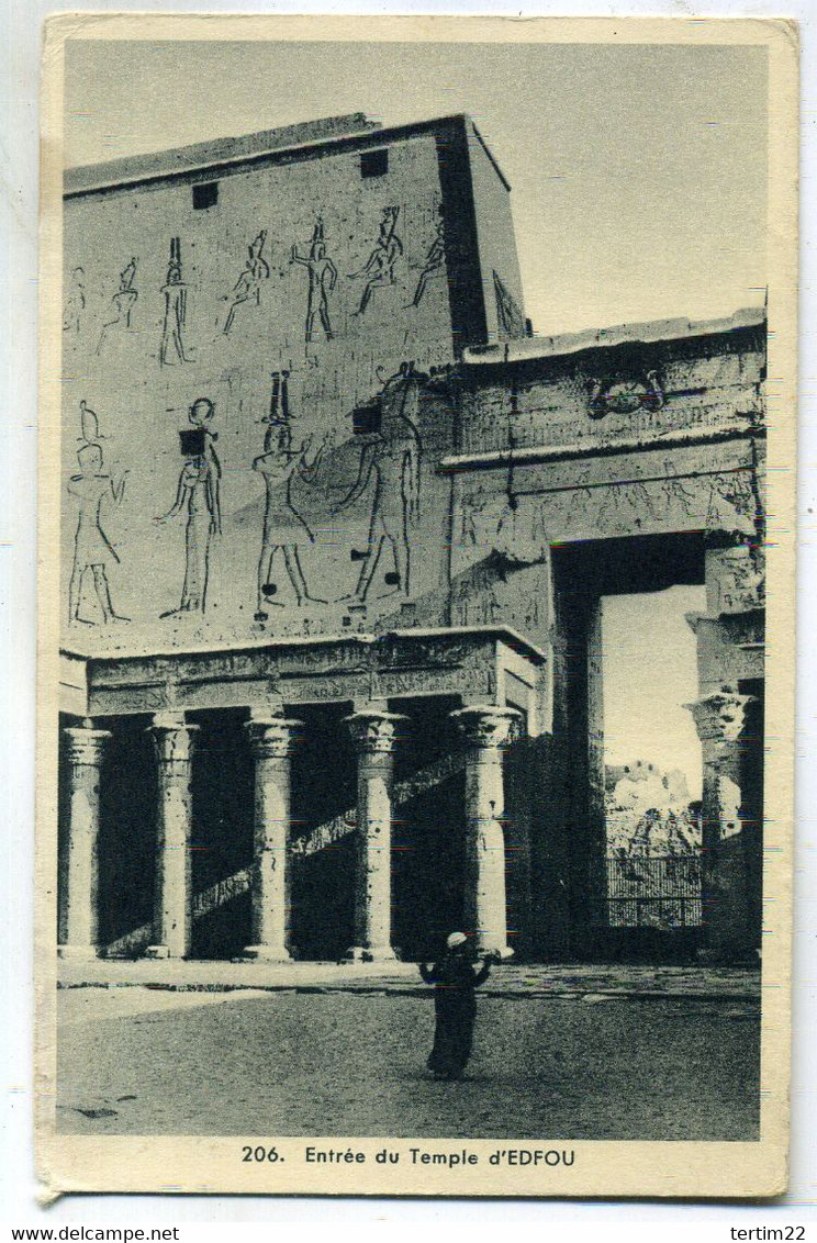 ( EDFOU )( EGYPTE )ENTREE DU  TEMPLE D EDFOU - Idfu