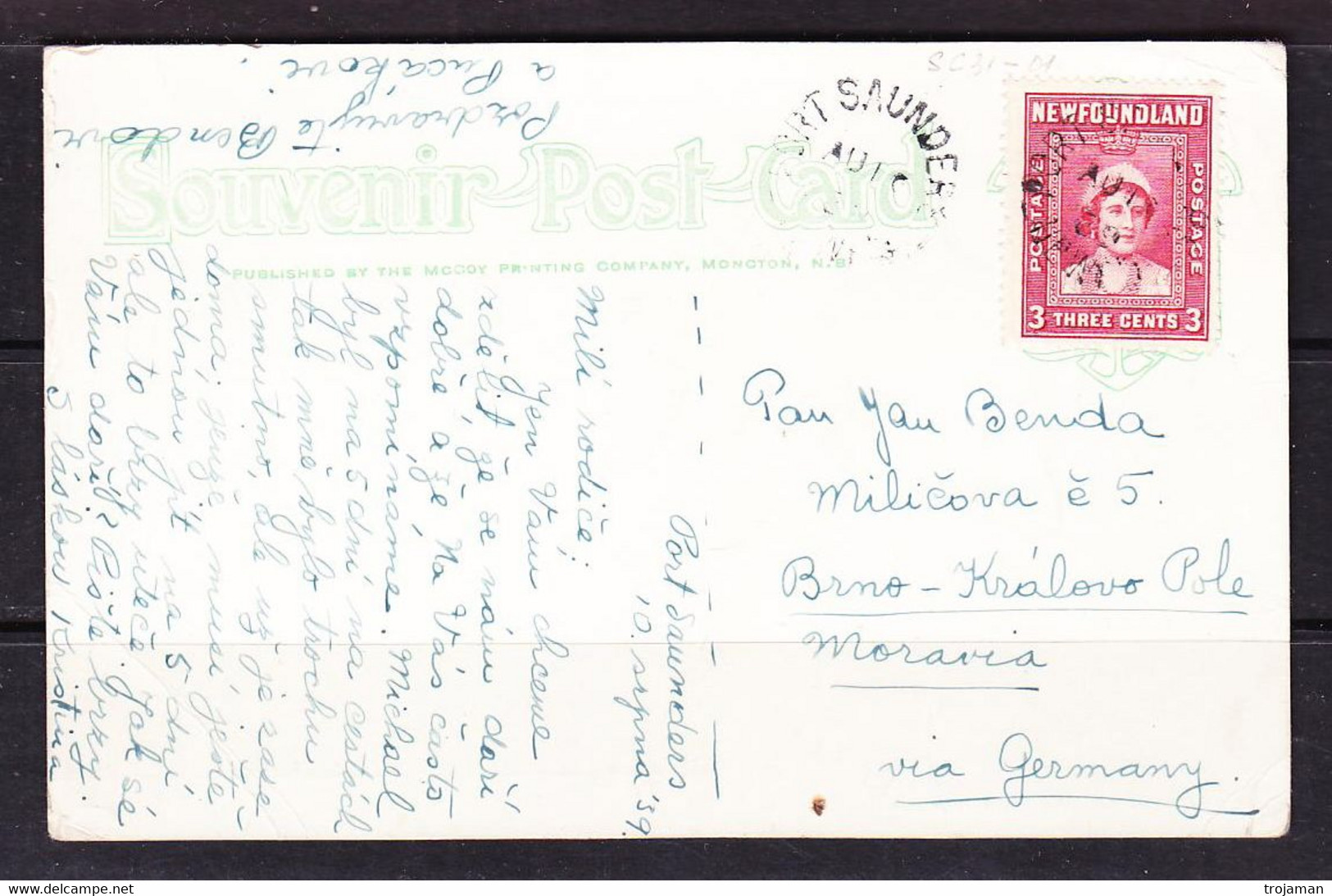 EX-PR-22-04 OPEN LETTER FROM NEWFOUNDLAND TO BRNO, CZECHOSLOVAKIA. - 1908-1947