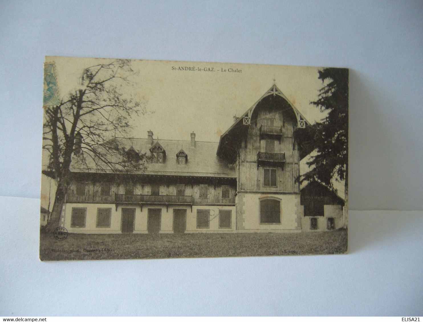 ST ANDRE LE GAZ 38 ISERE LE CHALET CPA 1905 - Saint-André-le-Gaz