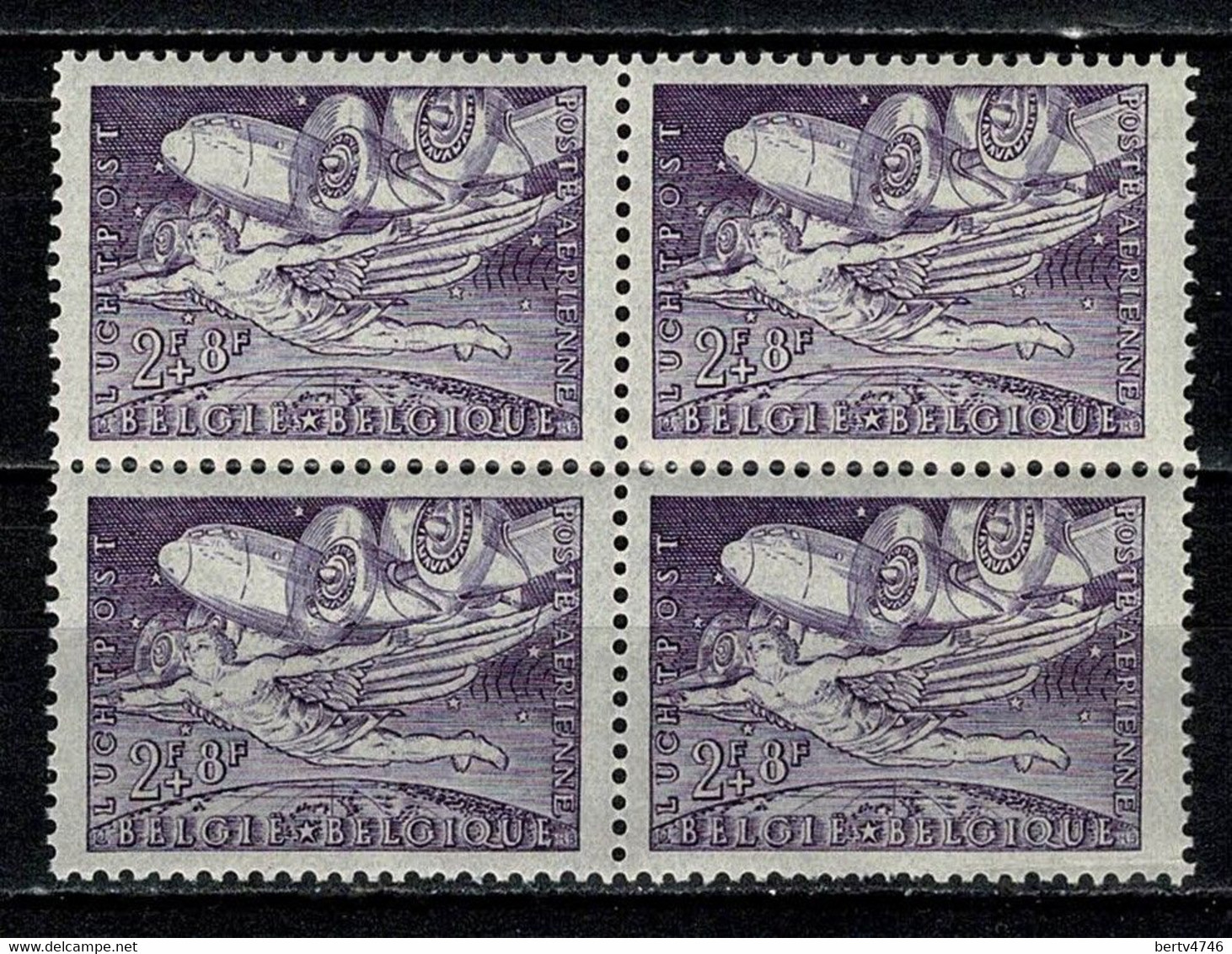 Belg. 1946 LP / PA  4 X 14**  MNH - Postfris