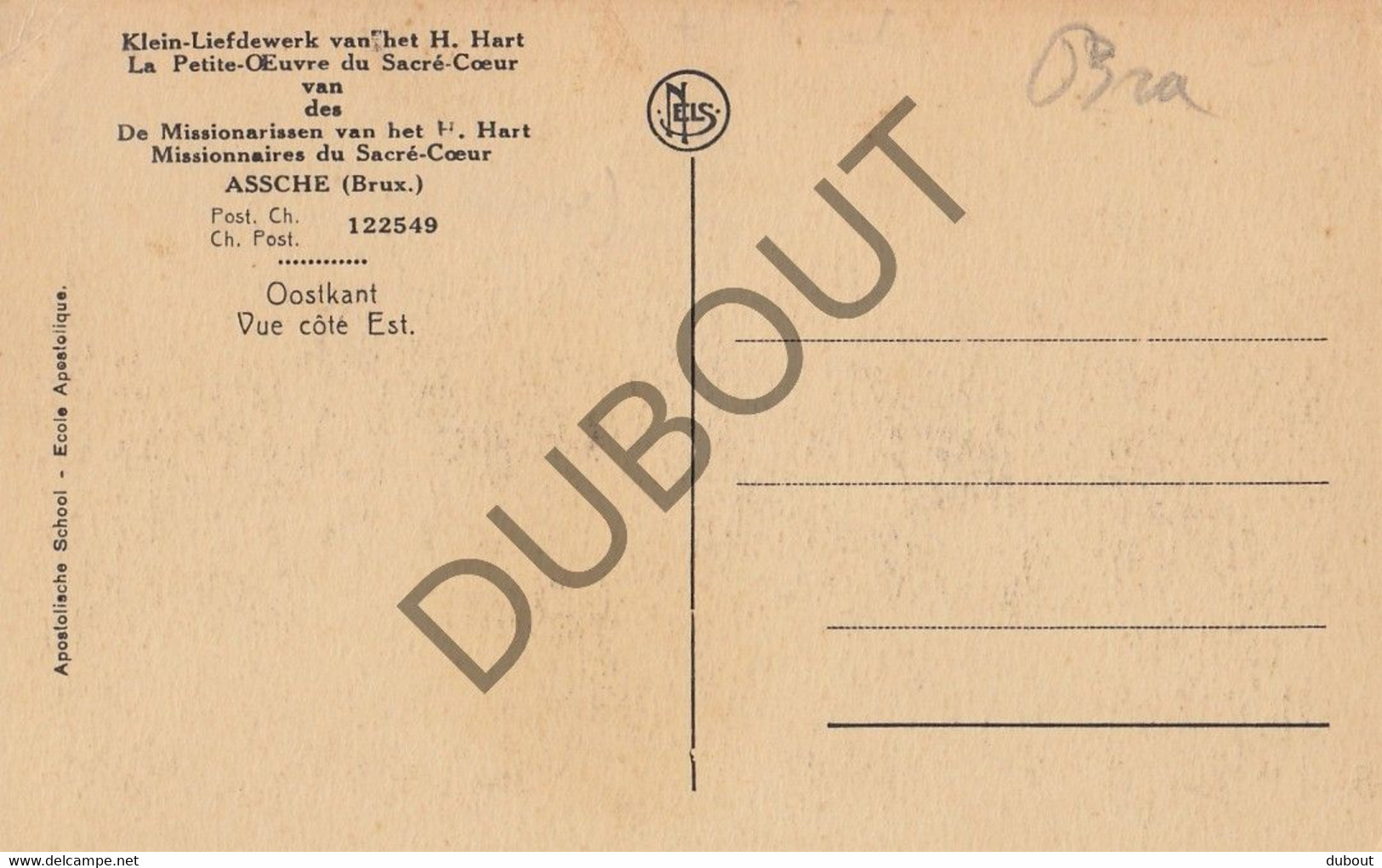 Postkaart-Carte Postale ASSE - Kerk Sacré Coeur (C2252) - Asse