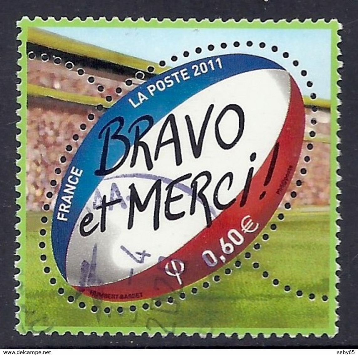 France 2011 - Sport, Rugby, Bravo Et Merci, Coupe Du Monde, Drapeau, French Flag, Flags, World Cup New Zealand - Used - Gebraucht